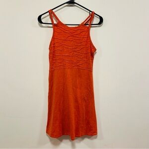 Toad&Co Vibrant Coral sambasol organic cotton sun dress size XS!